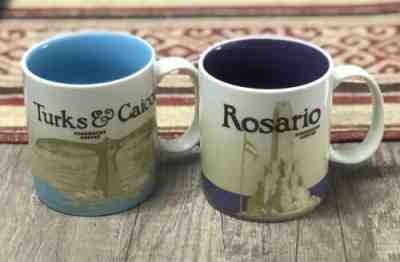 Starbucks Global Icon Mugs Together Turks&Caicos SKU & Rosario SKU 16oz - Sold on eBay Dec 13, 2022 for $125.00