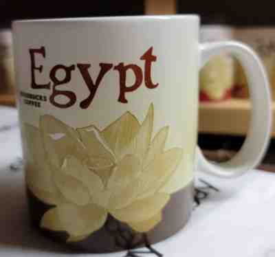 2009 STARBUCKS Coffee Mug EGYPT Icon 16 oz MIC w SKU, Discontinued Rare