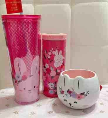 New Starbucks 2023 lunar new year Rabbit Zodiac White Bunny Cold Cup & Mug Set - Sold on eBay Jan 12, 2023 for $119.00