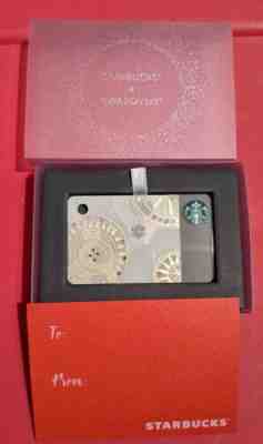 Special Edition 2015 Starbucks Swarovski Crystal Mini Gift Card MIB - Sold on eBay Dec 20, 2022 for $115.00