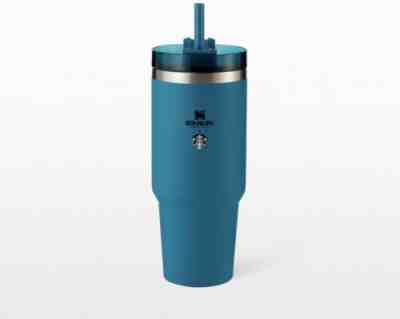Starbucks Stanley Ocean Cold Cup Blue 30 oz Large Thailand Exclusive 2022 x card - Sold on eBay Jan 21, 2023 for $194.99