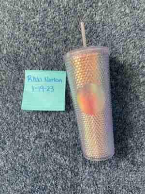 Starbucks Tumbler RARE 24oz 2018 Rainbow Iridescent Studded Unicorn Cold Cup NEW - Sold on eBay Jan 21, 2023 for $110.00