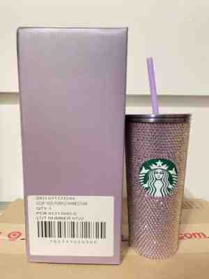Starbucks Purple Rhinestone Cold Cup Tumbler With Box - Sold on eBay Jan 21, 2023 for $200.00