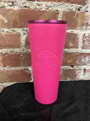 2018 Starbucks Barbie Hot Pink Matte Tumbler 24oz Stainless Steel HTF RARE - Sold on eBay Jan 24, 2023 for $129.99