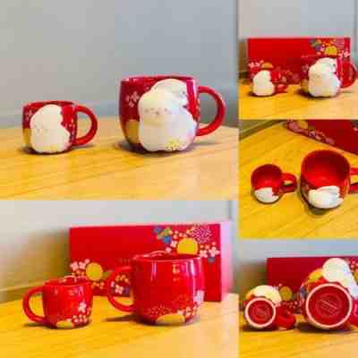 2023 Starbucks China Lunar New Year of The Rabbit Zodiac Mug Sets Limited - Sold on eBay Jan 28, 2023 for $45.00