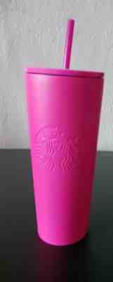 Starbucks Barbie Hot Pink Matte Tumbler Stainless Steel 24 Oz RARE!!!! - Sold on eBay Feb 03, 2023 for $202.50