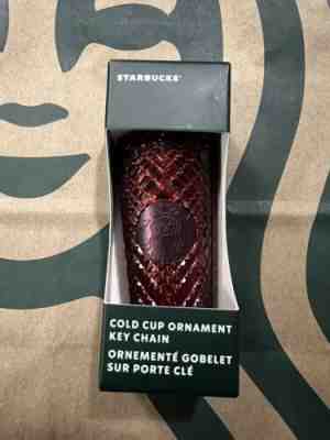 New/Limited Edition Starbucks Holiday 2022 Red Iridescent Ornament Key Chain - Sold on eBay Feb 8, 2023 for $8.50