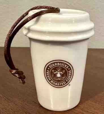 Starbucks 2.5â? Ceramic Christmas Ornament 1971 Brown Logo To Go Coffee Cup 2011 - Sold on eBay Feb 7, 2023 for $6.99