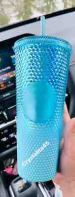 Starbucks Gradient Blue Bling Ombre Studded Tumbler 2023 Venti Cup 24oz NEW - Sold on eBay Feb 8, 2023 for $37.80