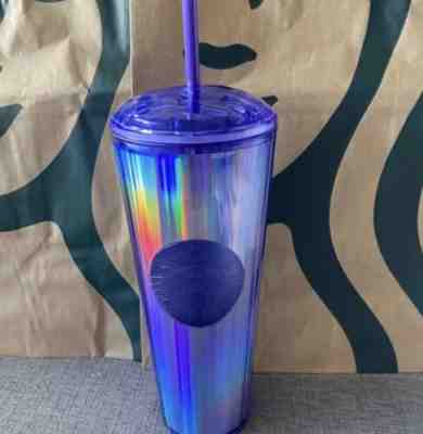 NEW 2022 Starbucks Purple Dome Lid Wisteria Kaleidoscope Venti Cold Tumbler 24oz - Sold on eBay Feb 9, 2023 for $9.99