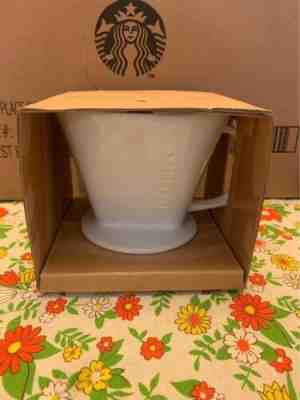 Starbucks Ceramic White Pour-Over Drip Coffee Brew Brewer System - Sold on eBay Feb 7, 2023 for $17.00