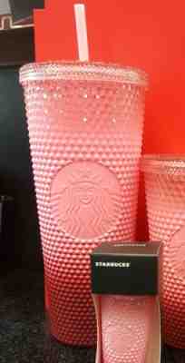 NEW Starbucks 2022 Holiday Pink Waxberry Blush Gradient OmbrÃ© Tumbler 24oz only - Sold on eBay Feb 9, 2023 for $27.00