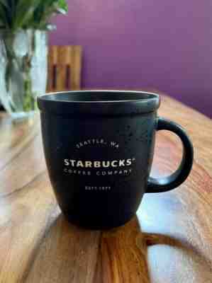 2016 Starbucks Black Speckled Ceramic Coffee Mug 16 Oz. - Sold on eBay Feb 8, 2023 for $6.99