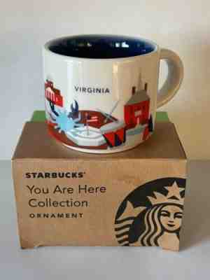 Starbucks- You Are Here Collection "Virginia" 2 Fl. Oz. Mug Ornament (Box Kept) - Sold on eBay Feb 12, 2023 for $8.95
