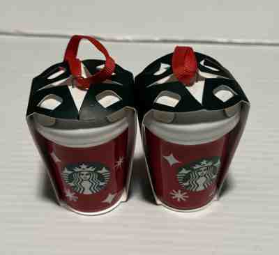Starbucks Christmas 2022 Mini Ceramic Hot Cup Holiday Ornament RED Stars - Sold on eBay Dec 16, 2022 for $19.99