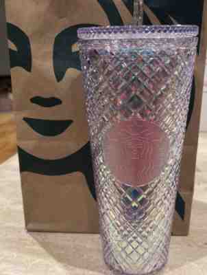 Starbucks 2022 Holiday Limited Iridescent Unicorn Jewel Tumbler Venti 24oz. - Sold on eBay Dec 21, 2022 for $38.99