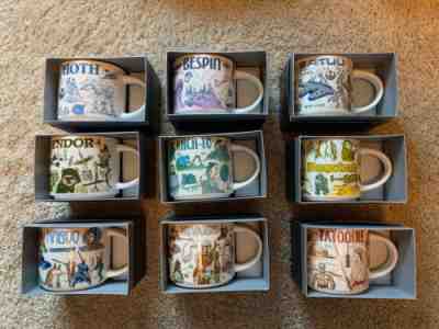 All 9 Disney Parks Starbucks STAR WARS Been There Series Mug Set! All New In Box - Sold on eBay Feb 9, 2023 for $750.00