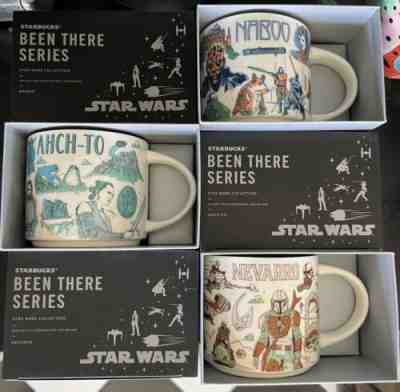 Disney 2022 Star Wars Starbucks Been There Mugs Set of 3 Naboo, Ahch-To, Nevarro - Sold on eBay Nov 23, 2022 for $80.00