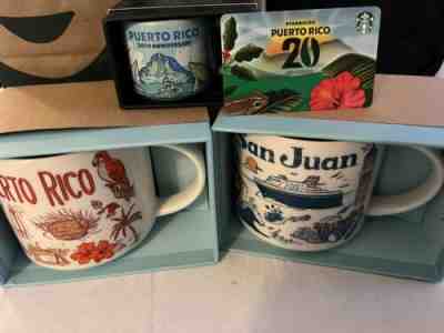 Lot 4 Starbucks Coffee Puerto Rico Items San Juan Mug Cup Set Espresso Card New - Sold on eBay Jan 12, 2023 for $99.00