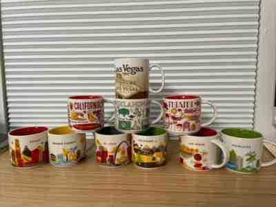 Lot of 10 Starbucks YOU ARE HERE, Been There Collect Mugs - Excellent Condition - Sold on eBay Jan 12, 2023 for $99.99