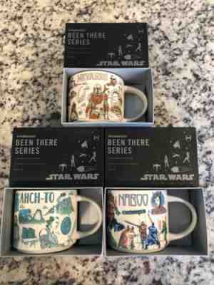 Disney 2022 Star Wars Starbucks Been There Mugs Set of 3 Naboo, Ahch-To, Nevarro - Sold on eBay Feb 8, 2023 for $115.00