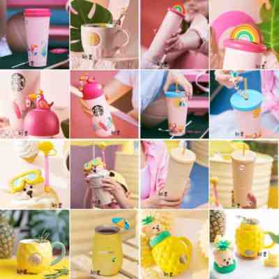Starbucks 2021 China Summer Toucan Diamond Glass Cup Straw Tumbler New In Stock - Sold on eBay Jan 7, 2023 for $42.99