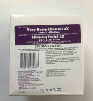 Starbucks Very Berry Hibiscus 4X CONCENTRATE 1L - Best before 4/27/22 SEALED - Sold on eBay Feb 12, 2023 for $100.00