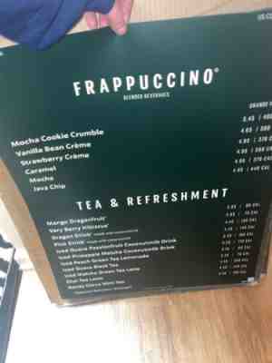 Starbucks Menu Signs â?¨RARE - Sold on eBay Feb 11, 2023 for $100.00