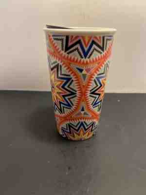 Starbucks Geometric 2017 Ceramic Tumbler Double Wall 12oz India Mandala - Sold on eBay Dec 4, 2022 for $99.93