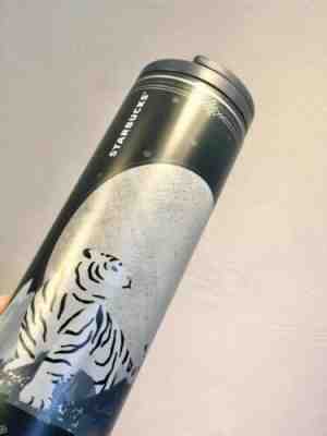 Starbucks 2022 Korea The Tiger Year White Tiger Blue 16oz Stainless Tumbler - Sold on eBay Jan 20, 2023 for $83.88