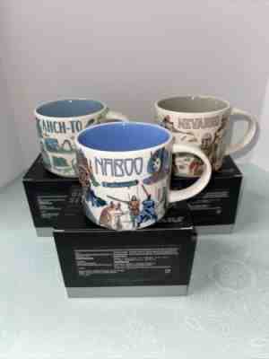 Disney 2022 Star Wars Starbucks Been There Mugs Set of 3 Naboo, Ahch-To, Nevarro - Sold on eBay Dec 28, 2022 for $89.99