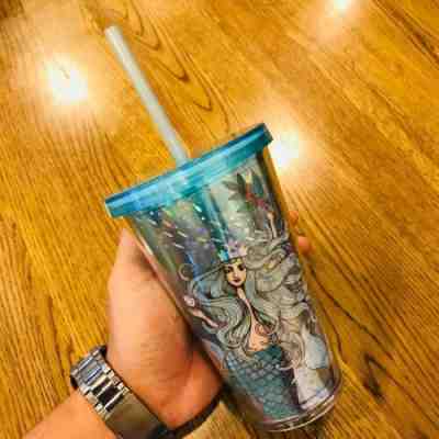 Starbucks Siren Ocean Blue Coffee Cold Cup Tumbler Exclusive 2018 RARE - Sold on eBay Nov 30, 2022 for $89.25