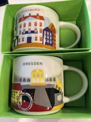 NWT Starbucks AUGSBURG & Dreston  TYA Here Series Coffee Mugs. - Sold on eBay Dec 10, 2022 for $90.00