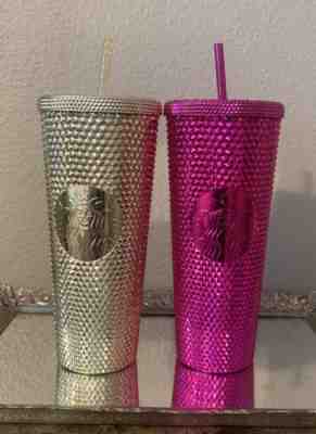 Starbucks Sangria,Gold Studded Venti Tumblers Christmas 2022 AUTHENTIC Lot Of 2 - Sold on eBay Dec 3, 2022 for $89.99