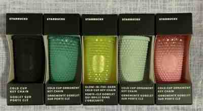 NEW 2022 Starbucks Ornaments Keychains Glow Dark Mint Green Dark LOT 5 - Sold on eBay Jan 3, 2023 for $92.00