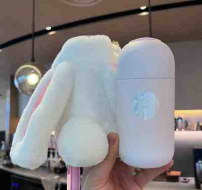 Starbucks 2023 China The Year Of Rabbit Pink 8oz Stainless Cup & Plush Bag Set - Sold on eBay Jan 22, 2023 for $79.99