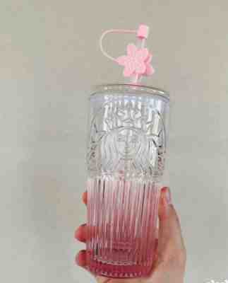 Starbucks 2023 China Reserve Goddess Logo Pink Gradient 18oz Glass Straw Cup - Sold on eBay Feb 14, 2023 for $79.99