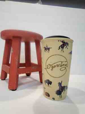 RARE HTF Starbucks 2016 12 oz Wyoming Ceramic Coffee Travel Tumbler Mug w/ Lid - Sold on eBay Feb 7, 2023 for $90.00