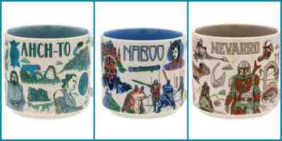 Star Wars Disney "Been There Mug Set 3 Nevarro Naboo Ahch-To IN STOCK - Sold on eBay Jan 31, 2023 for $99.99