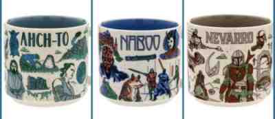 STARBUCKS STAR WARS Disney 2022 Been There Mugs Set of (3) Naboo Ahch-To Nevarro - Sold on eBay Dec 24, 2022 for $99.99