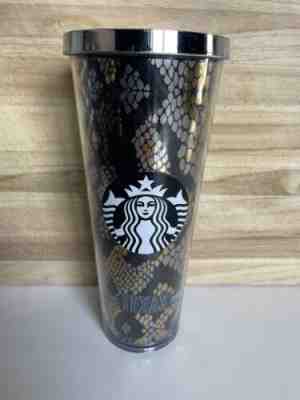 Starbucks 2014 Rattlesnake Snakeskin Texas Venti 24 oz Tumbler Rare No Straw - Sold on eBay Dec 27, 2022 for $99.99