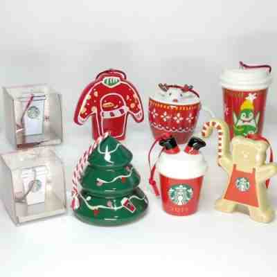 Starbucks Japan Holiday Ornament 8pcs set Christmas tree Cup Bear Santa Claus - Sold on eBay Jan 1, 2023 for $99.99