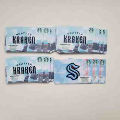 28 Starbucks 2021 2022 Seattle Kraken gift cards Pin intact! - Sold on eBay Feb 14, 2023 for $99.95