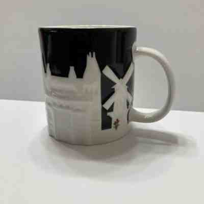 Starbucks Amsterdam Relief Mug Windmill Canal Huis Black Netherlands Tulip New - Sold on eBay Feb 18, 2023 for $99.99