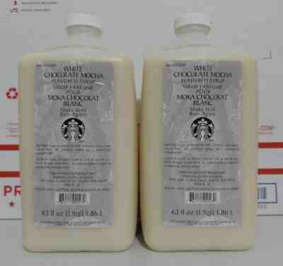 2 Starbucks White Chocolate Mocha Sauce Syrup 5/23 Latte 63oz May 2023 Latte - Sold on eBay Feb 19, 2023 for $99.99