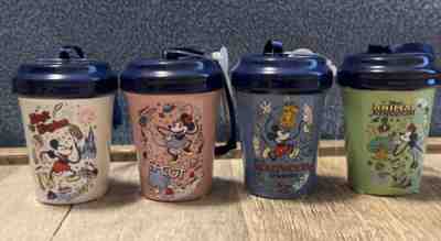 Disney NWT Starbucks*Set of 4*2022 Mini Hot Cup Christmas Holiday Ornaments - Sold on eBay Dec 16, 2022 for $88.00