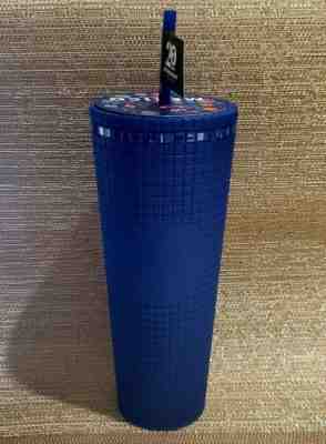 2022 Starbucks Mexico Blue Grid 20th Anniversary Tumbler 24oz - Sold on eBay Jan 4, 2023 for $79.00