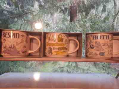 Disney Star Wars Starbucks Been There Mugs set of 3: Hoth, Bespin, Dagobah New - Sold on eBay Feb 9, 2023 for $450.00