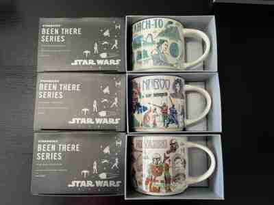 Disney 2022 Star Wars Starbucks Been There Mugs Set of 3 Naboo, Ahch-To, Nevarro - Sold on eBay Dec 26, 2022 for $99.00
