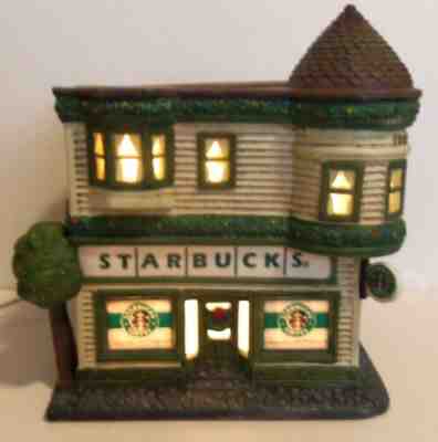 RARE Starbucks 1998 Lighted CHRISTMAS HOLIDAY HOUSE in ORIGINAL BOX Beautiful! - Sold on eBay Dec 5, 2022 for $79.95